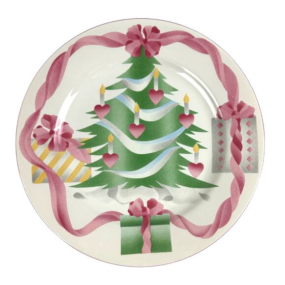 Sango Home for Christmas 1992 Indonesia Black Mark #4829 Dinner Plate 10.75" - Picture 1 of 7
